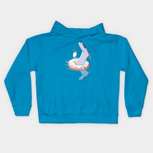 Floating Donut Dog Kids Hoodie